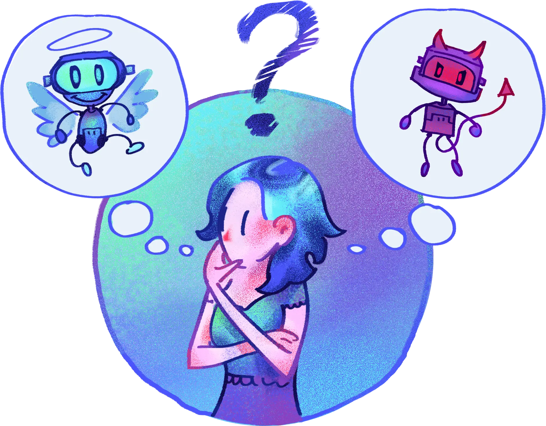 Skala zagrożenia deep fake.